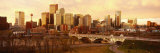 Buildings at the Waterfront  Bow River  Calgary  Alberta  Canada