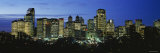Buildings Lit Up at Dusk  Calgary  Alberta  Canada
