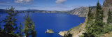Lake Surrounded by Mountains  Crater Lake National Park  Crater Lake  Oregon  USA