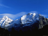 Panoramic View of the Eiger  Monch and Jungfrau  Switzerland