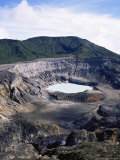 Looking into Poas Crate  Poas Volcano National Park  Costa Rica