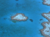 Aerial View of the Heart Reef  Hardy Reef  Great Barrier Reef  Queensland  Australia