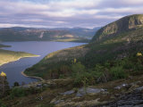 Late Evening Light Over Norwegian Fjord  Lausvnes  Nord-Trondelag  Norway  Europe