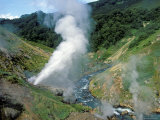 Maly / Lesser Geyser Blows Reguarly  Geyser Valley  Kronotsky Zapovednik Russia