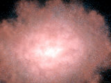 Close-Up of a Dusty and Bright Galaxy Located Billions of Light-Years Away in Infrared Light