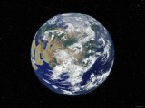 Fully Lit Earth Centered on Asia