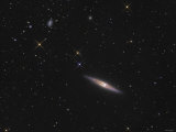 A Close up of NGC 4013  an Edge-On Unbarred Spiral Galaxy in the Constellation Ursa Major