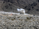 A Round from an At-4 Small Rocket Launcher Impacts on Range 400