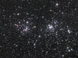 The Double Cluster  NGC 884 and NGC 869  as Seen in the Constellation of Perseus