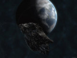 Asteroid in Front of the Earth