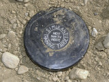 A Simulated Land Mine Used to Conduct Lanes Training During Operation Enduring Freedom