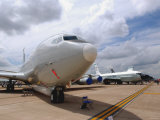 E-8C Joint Surveillance Target Attack Radar System and a RC-135V/W Rivet Joint Aircraft