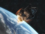 Asteroid in Front of the Earth