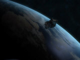 Asteroid in Front of the Earth