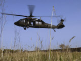 March 31  2007  a US Army UH-60 Black Hawk Helicopter Prepares to Pick up Soldiers