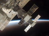 The Docked Soyuz 13 (TMA-9) (Foreground) and Progress 22 Resupply Vehicle