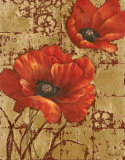 Poppies on Gold I