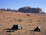 Looking South to Jebel Khazali  from Abu Aineh  South of Rum Village  Wadi Rum  Jordan  Middle East