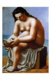 Femme Nue S'Essuyant le Pied  c1921
