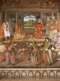 Mural Paintings  Chehel Sotoun  Isfahan  Iran  Middle East
