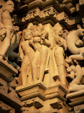 Sculptures  Devi Jagadambi Temple  Western Group  Khajuraho  Madhya Pradesh State  India