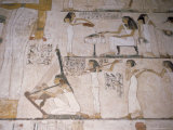 Wall Paintings in the Tomb of Rehunire (Rekhmire)  Valley of the Nobles  Thebes  Egypt