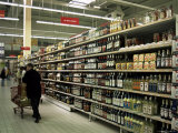 Supermarket Interior  Dieppe  Normandy  France