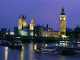 Houses of Parliament Across the River Thames  London  England  United Kingdom