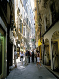 Via San Luca  in Old City of Genoa (Genova)  Liguria  Italy