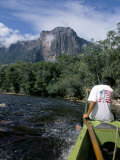 Angel Falls from Rio Churun  Canaima National Park  Unesco World Heritage Site  Venezuela
