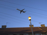 Aeroplane Above Houses  Hounslow  Greater London  England  United Kingdom