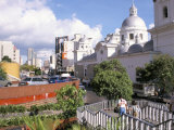 Street Scene with Santa Teresa Church  Caracas  Venezuela  South America