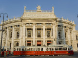 Hofburgtheatre with Tram  Vienna  Austria