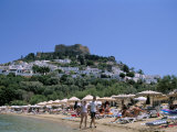 Lindos Beach  Rhodes  Greek Islands  Greece
