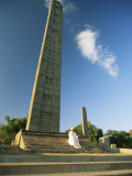 The Leaning Stele of King Ezana  Axum  Ethiopia  Africa