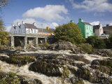 Sneem River Below Road Bridge in Village on Ring of Kerry Tourist Route  Iveragh Peninsula  Munster