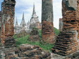 Ruins in the Old Capital of Ayutthaya  Unesco World Heritage Site  Thailand  Southeast Asia