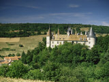 Chateau of La Rochepot  with Gilded Roof  Near Beaune  Cote d'Or  Burgundy  France  Euruope