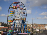 Big Ferris Wheel in Luna Park Amusements Funfair by Harbour  Scarborough  North Yorkshire  England