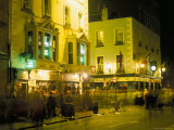 Pubs on Bar Fleet Street  Temple Bar Area  Dublin  County Dublin  Eire (Ireland)