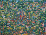 Painting  Bali Museum  Denpasar  Island of Bali  Indonesia  Southeast Asia