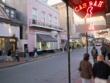 Bourbon Street  French Quarter  New Orleans  Louisiana  USA