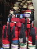 Hats  Fezes  Souq  Tunis  Tunisia  North Africa  Africa