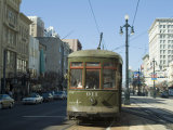 St Charles Streetcar  New Orleans  Louisiana  USA