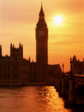 Big Ben and Houses of Parliament  Unesco World Heritage Site  London  England