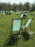 Deck Chairs  Green Park  London  England  United Kingdom