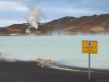 Bjarnaflag Geothermal Power Station and Diatomite Factory  Reykjahlid Village  Lake Myvatn  Iceland
