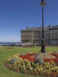 Flower Beds at the Royal Crescent  Seafront  Whitby  North Yorkshire  Yorkshire  England