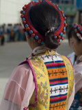 Dancer in Traditional Dress  Gyantse  Tibet  China