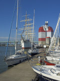 Yachts Moored Near the Uitken Lookout in Gothenburg  Goteborg Harbour  Sweden  Scandinavia
